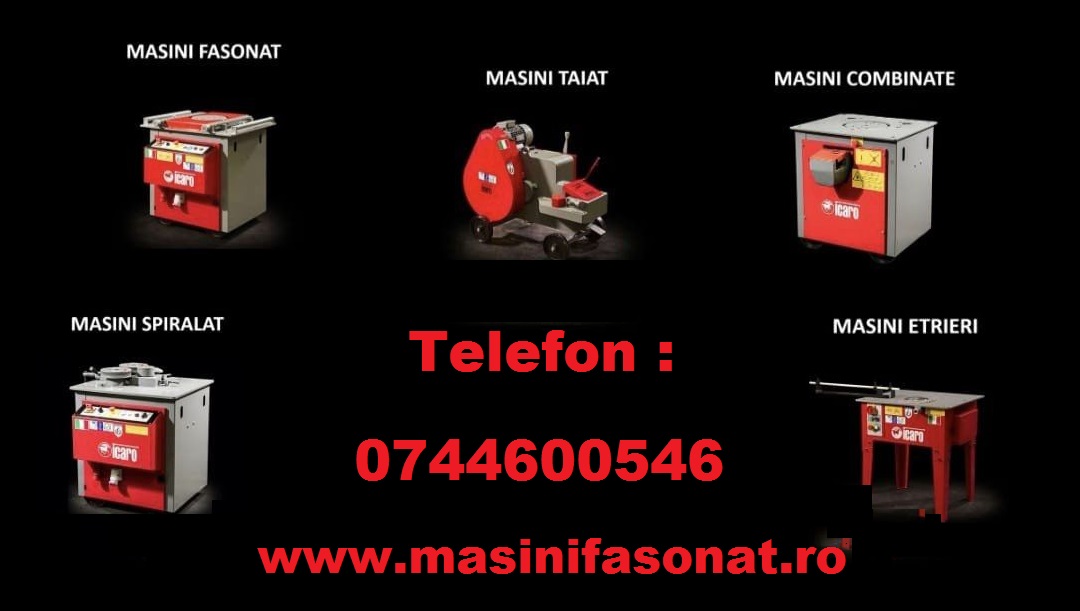 Vând - Masini combinate : taiat si fasonat fier Icaro