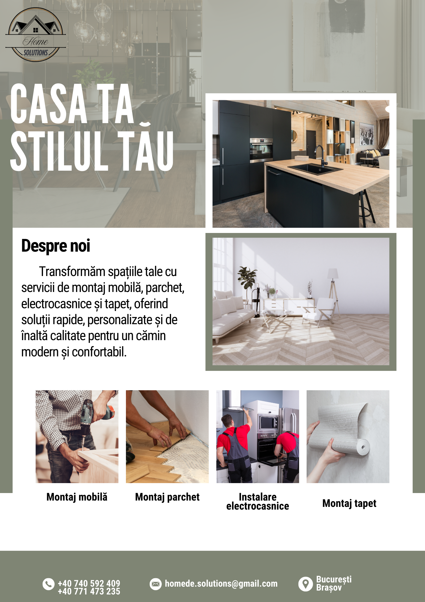 Prestez - Montaj Parchet,Montaj Mobila, Montare tapet